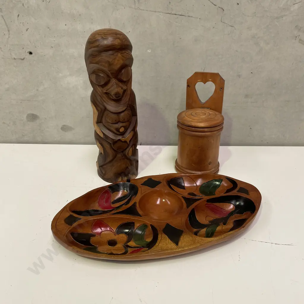 Assorted Carved Wooden Ware Image 1++