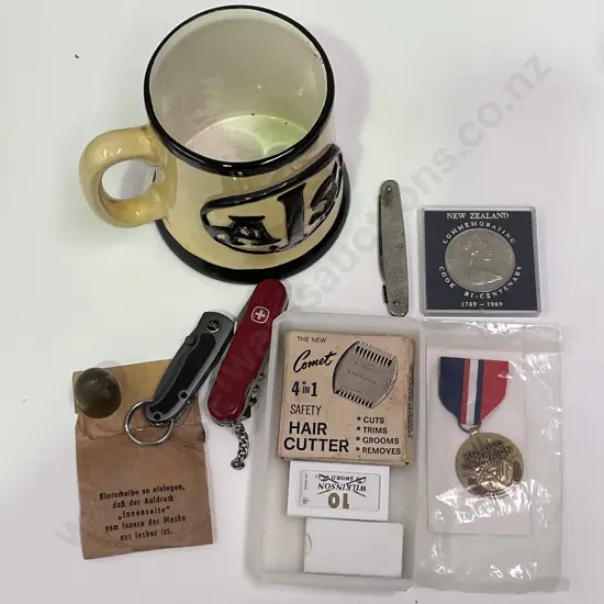 Assortment of collectable items