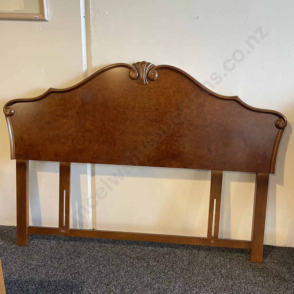 Antique Reproduction Burr Headboard. W163 H115cm Image 1++
