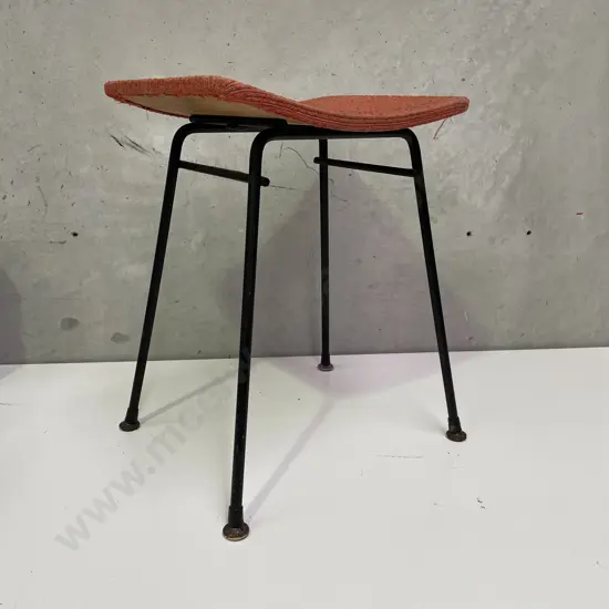 Vintage Retro Iron Framed Stool