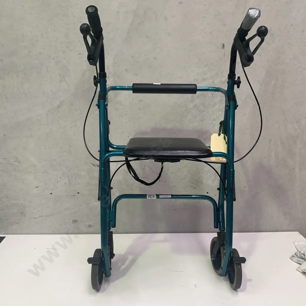 Green Cubro Walker Frame - working Brakes Image 1++