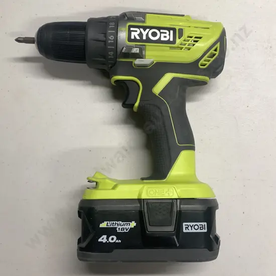 Ryobi 18V Drill Driver with Battery - Model R18DD3