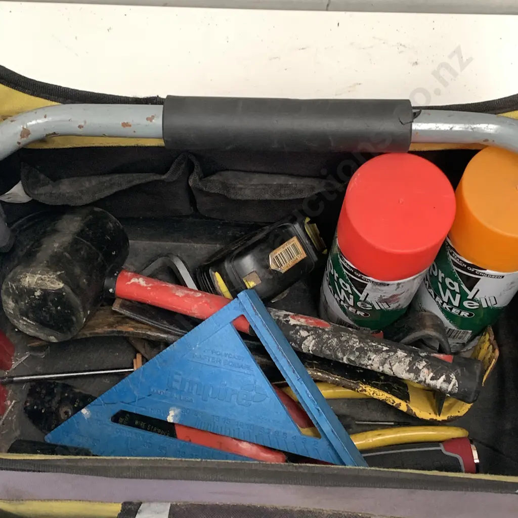 Stanley Canvas Toolbox with assorted Handtools Image 1++