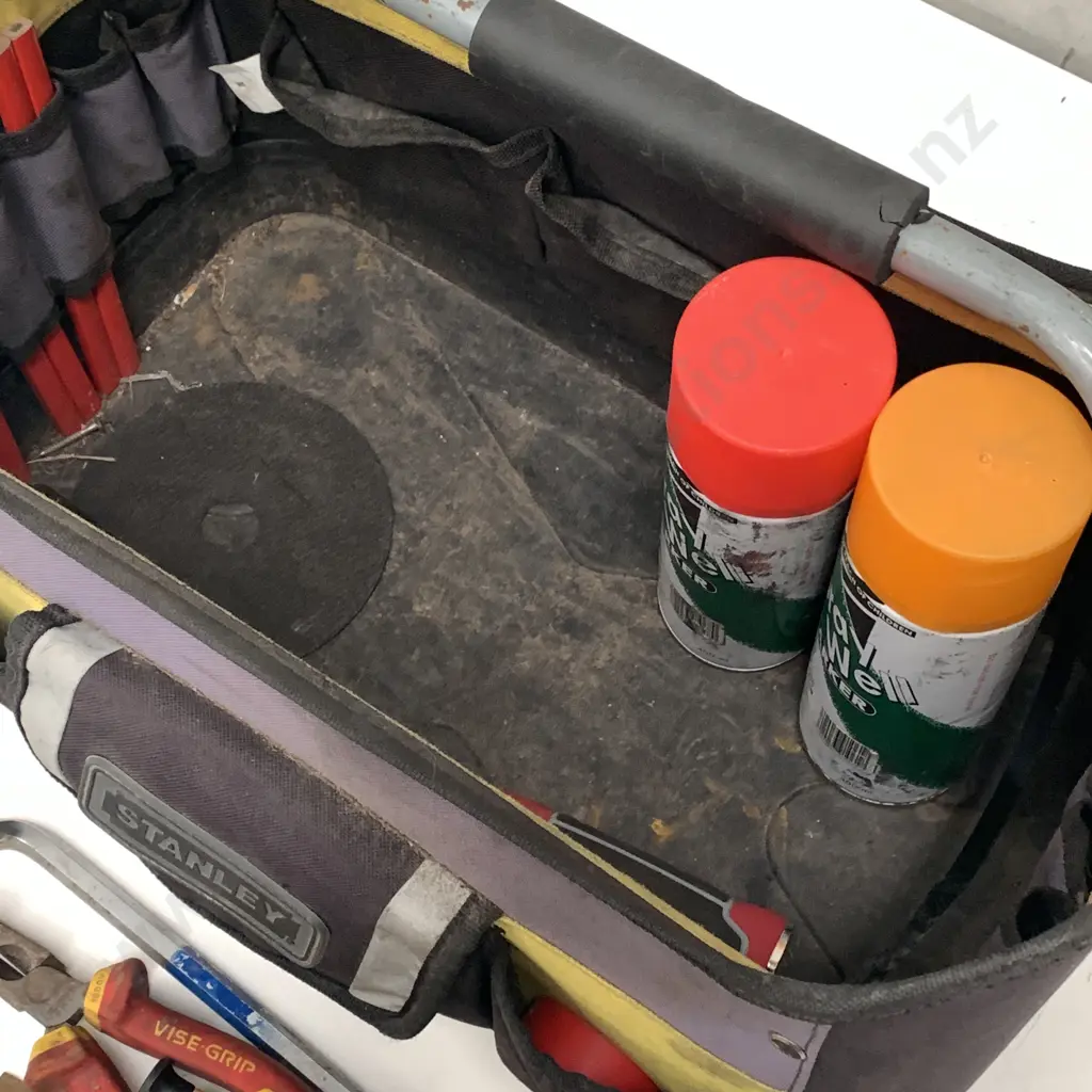 Stanley Canvas Toolbox with assorted Handtools Image 1++