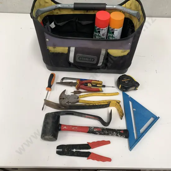 Stanley Canvas Toolbox with assorted Handtools
