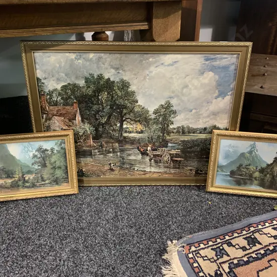 3 Vintage Framed Prints. 2 of Neil Bartlett Works