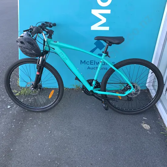 Green MZ Mountain Bike with Helmet