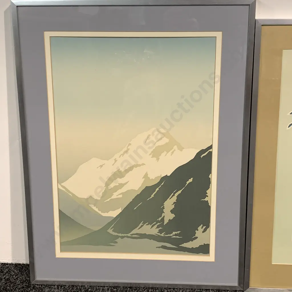 Pair of Framed and Glazed Artworks. One by Harry Wysocki + 1 other Image 1++