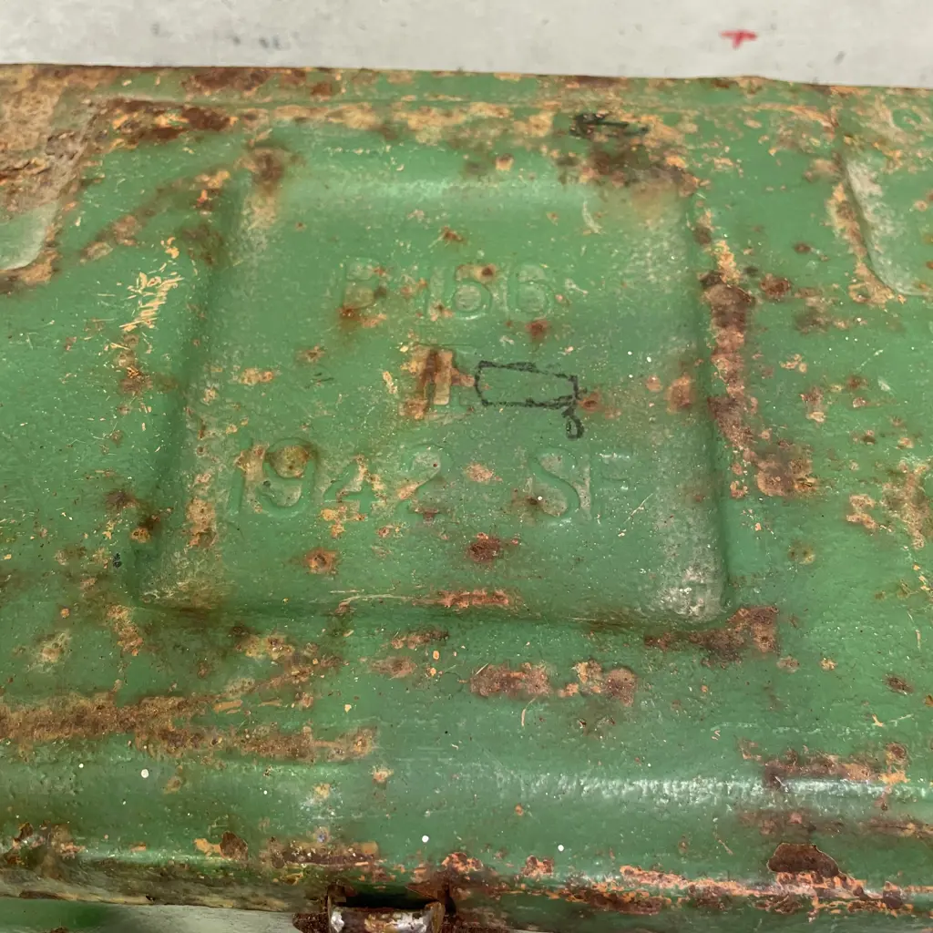 Large Vintage Ammo Box. Green. B166 1942 SF Image 1++