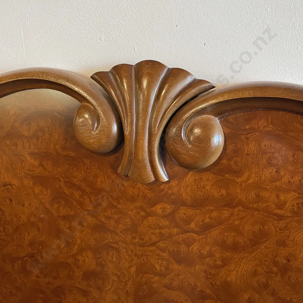 Antique Reproduction Burr Headboard. W163 H115cm Image 1++
