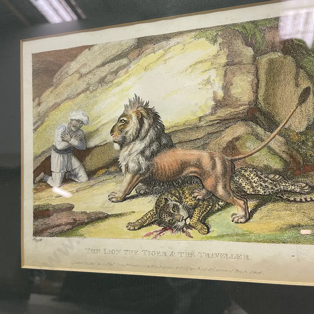 Three Vintage Gilt Framed Prints by Samuel Howitt. 2 handpainted by Nightengill. Image 1++