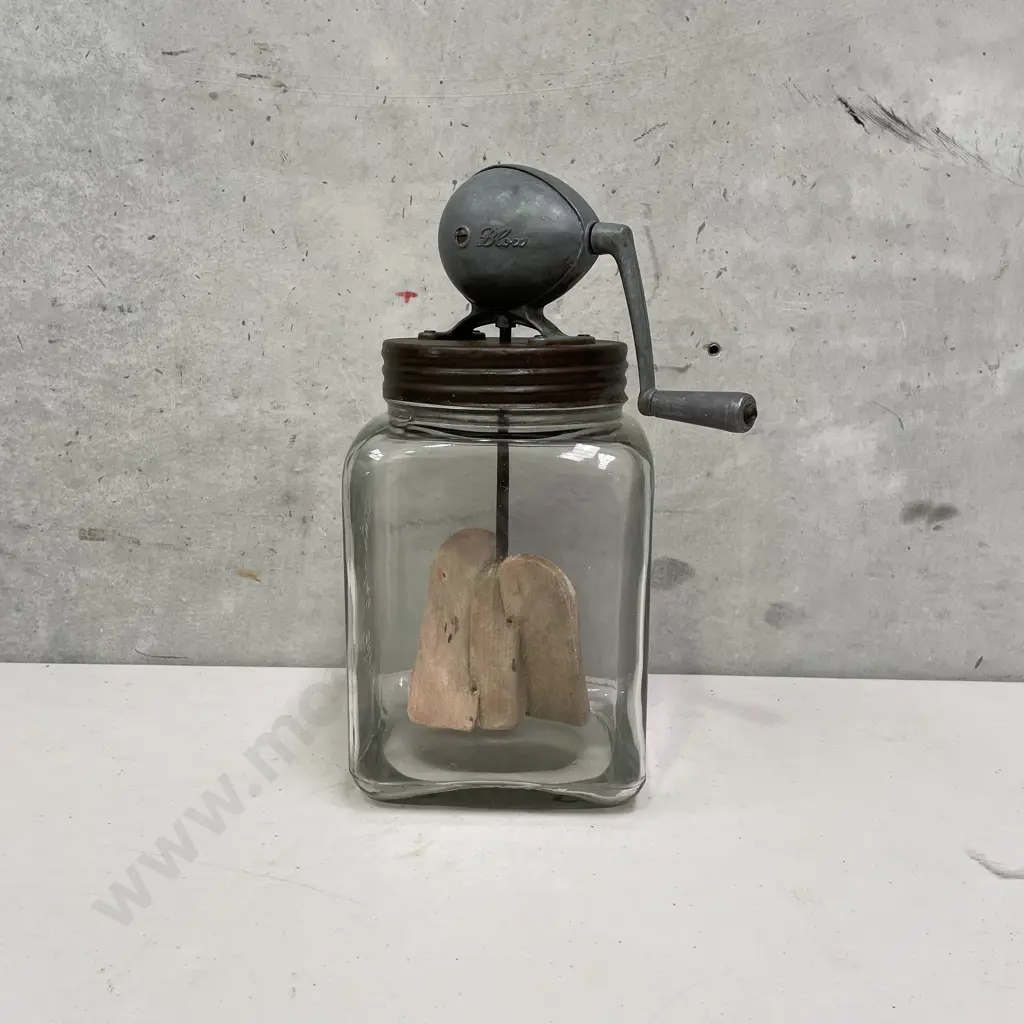 Antique Blow Butter Churn Image 1++