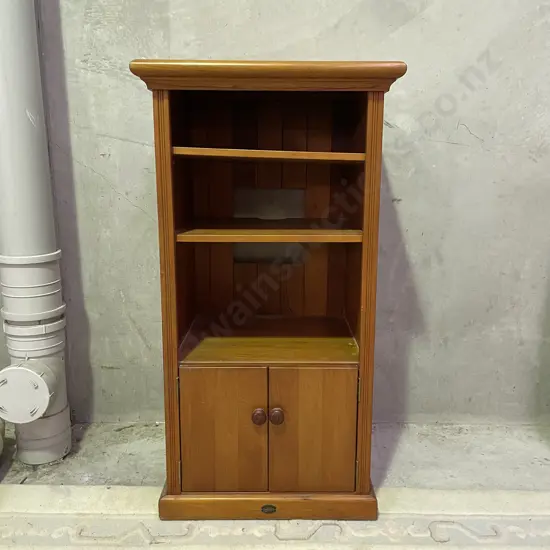 Classic Wood Rimu Cabinet. 2 Door, adjustable shelves. H123cm W65cm D55cm