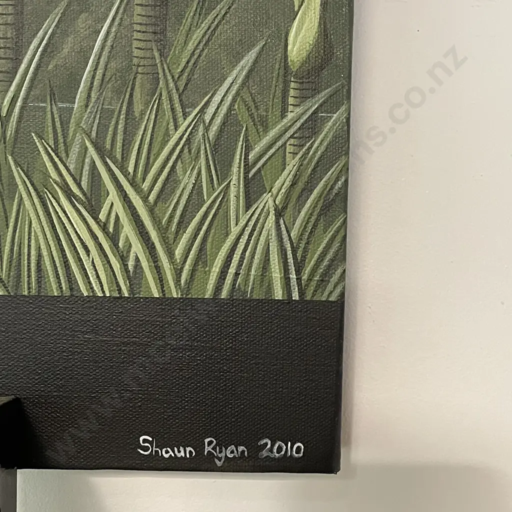 Original Signed Shaun Ryan Canvas Artwork. Dated 2010. 122 x 41cm Image 1++