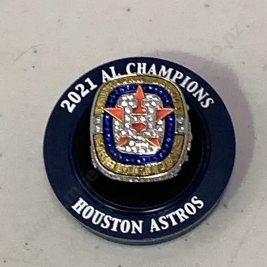 Houston Astros 2021 American Baseball Championship Replica Ring - Heavy Ring