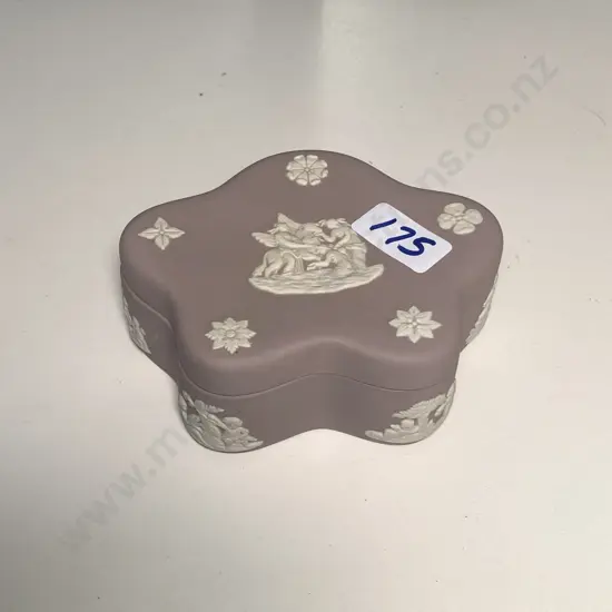 Wedgwood Mauve Jasper Ware Lidded Trinket box