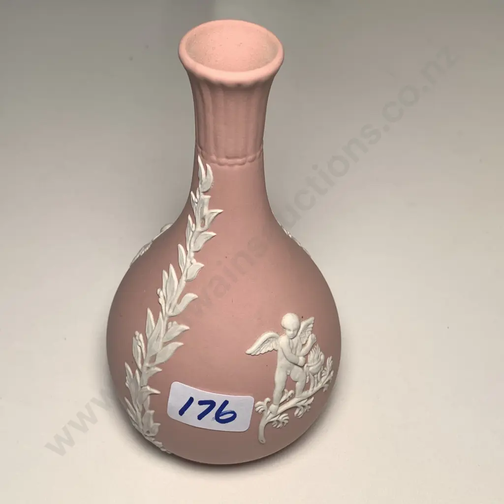 Wedgwood Pink Jasper ware Vase H14cm Image 1++