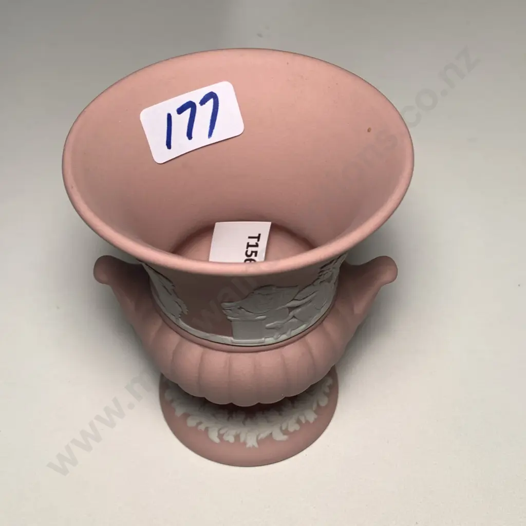 Wedgwood Pink Jasper ware Urn H9cm Image 1++