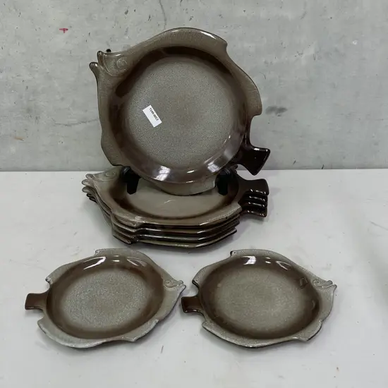 Assorted Temuka Fish Plates