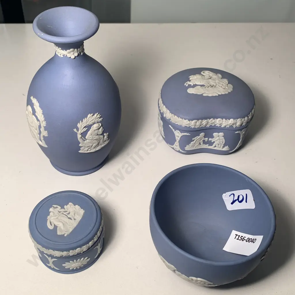 Assorted Wedgwood Blue Jasper ware items Image 1++