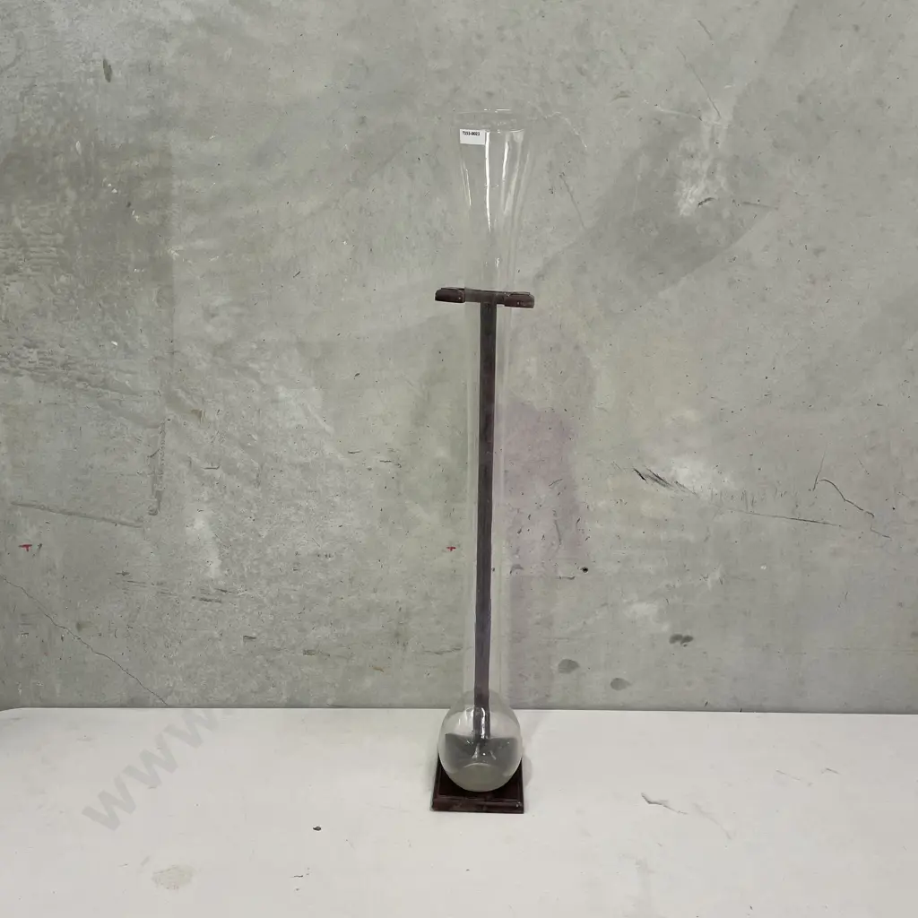 Yard Glass on Wooden Stand Image 1++