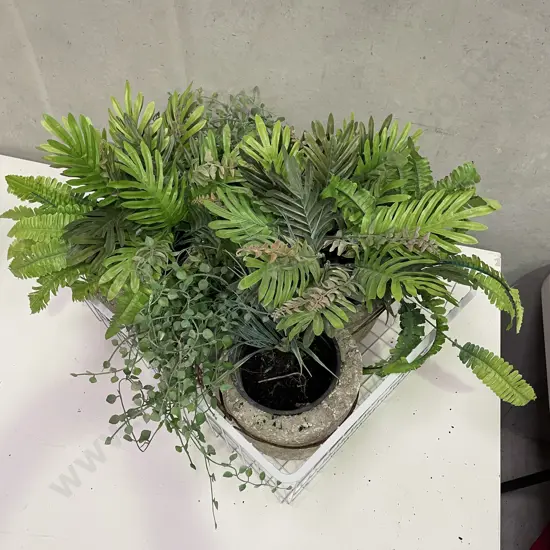 Assorted of Faux Potted Plants