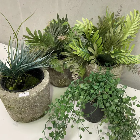Assorted of Faux Potted Plants