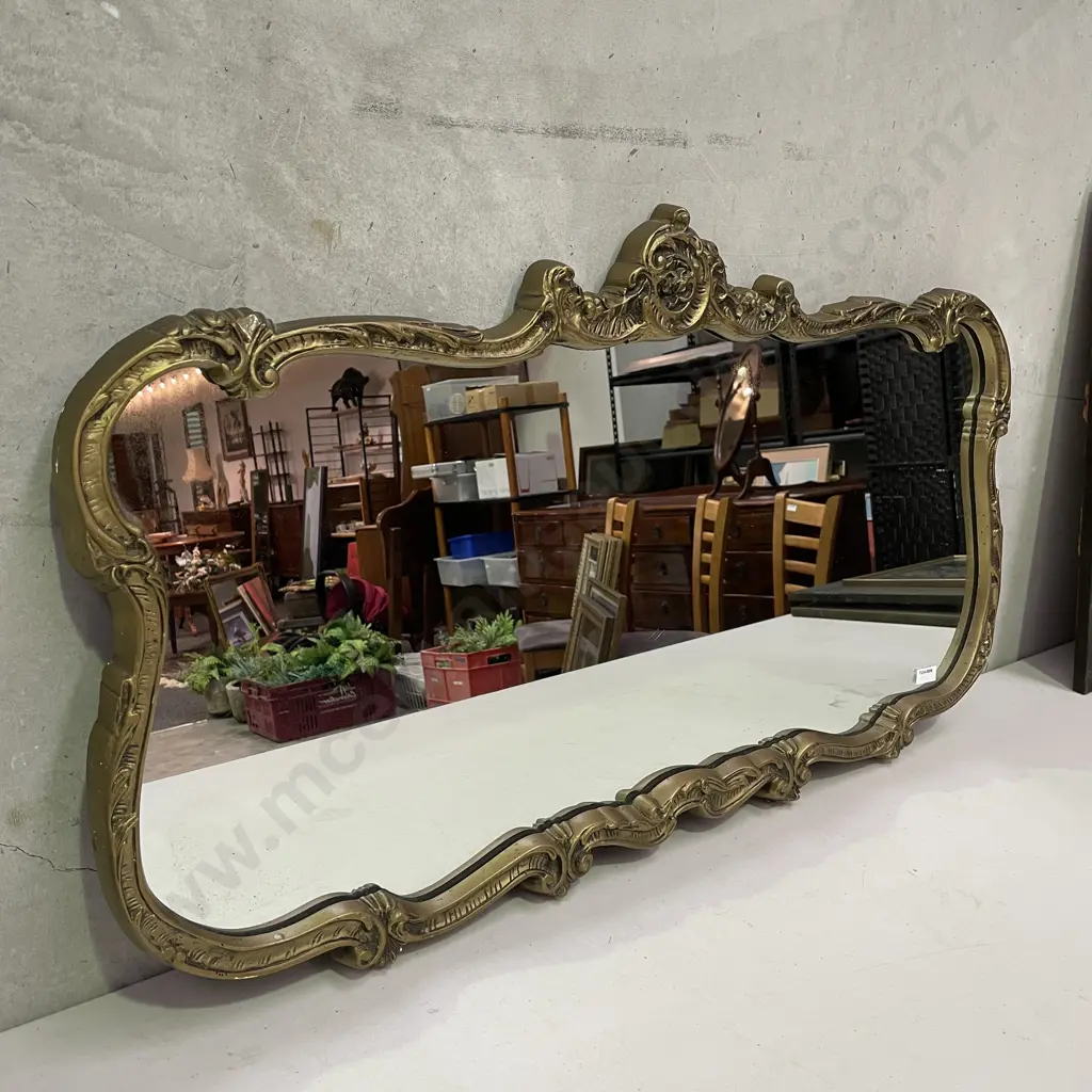 Vintage Ornately carved and gilded mirror. 87 x 50cm Image 1++
