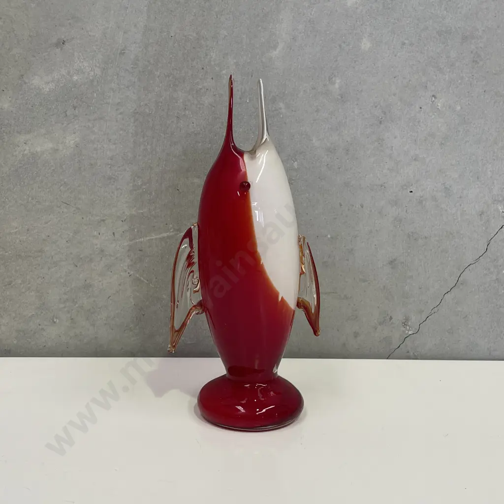 Murano? 1960's Art Glass Sword Fish Vase. H22cm Image 1++