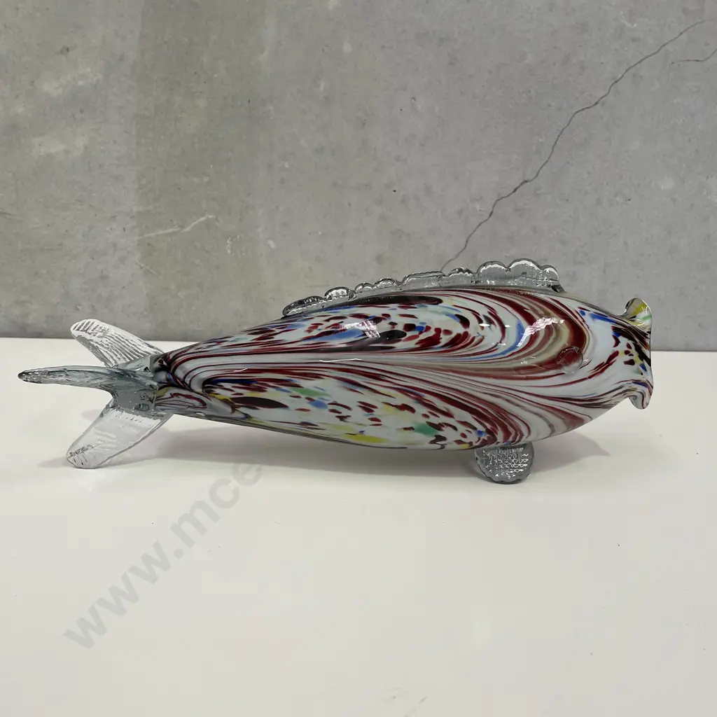 Large Murano? Multi-coloured Art Glass Fish. L34cm Image 1++