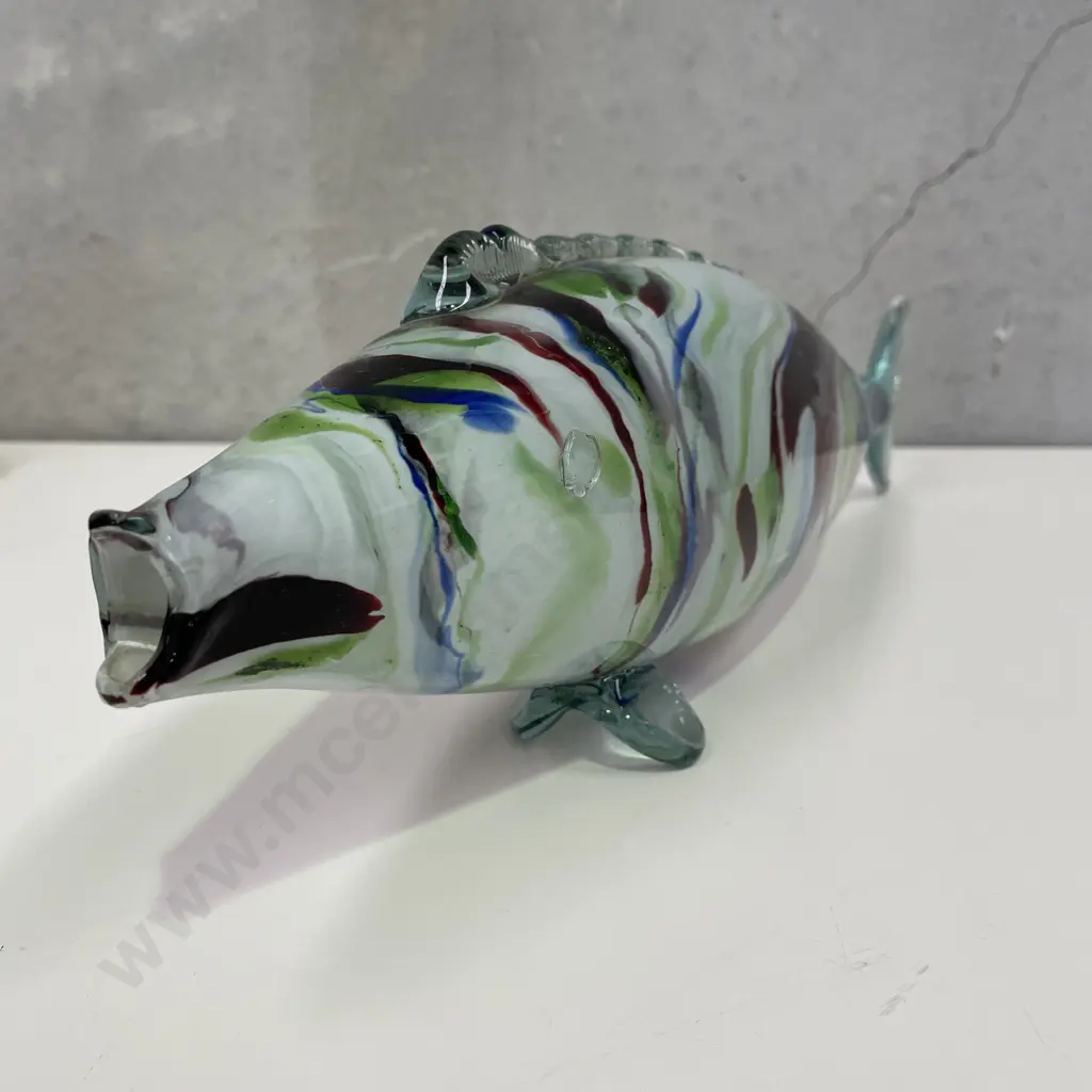 Extra Large Murano? Art Glass Fish. Multi-coloured. L43cm Image 1++