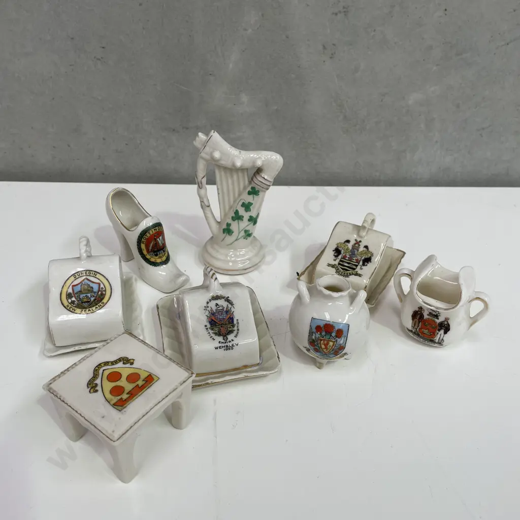 Assorted Crested Porcelain Inlcuding butter/cheese dishes Image 1++