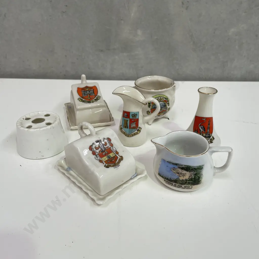 Assorted Crested Porcelain Inlcuding butter/cheese dishes Image 1++