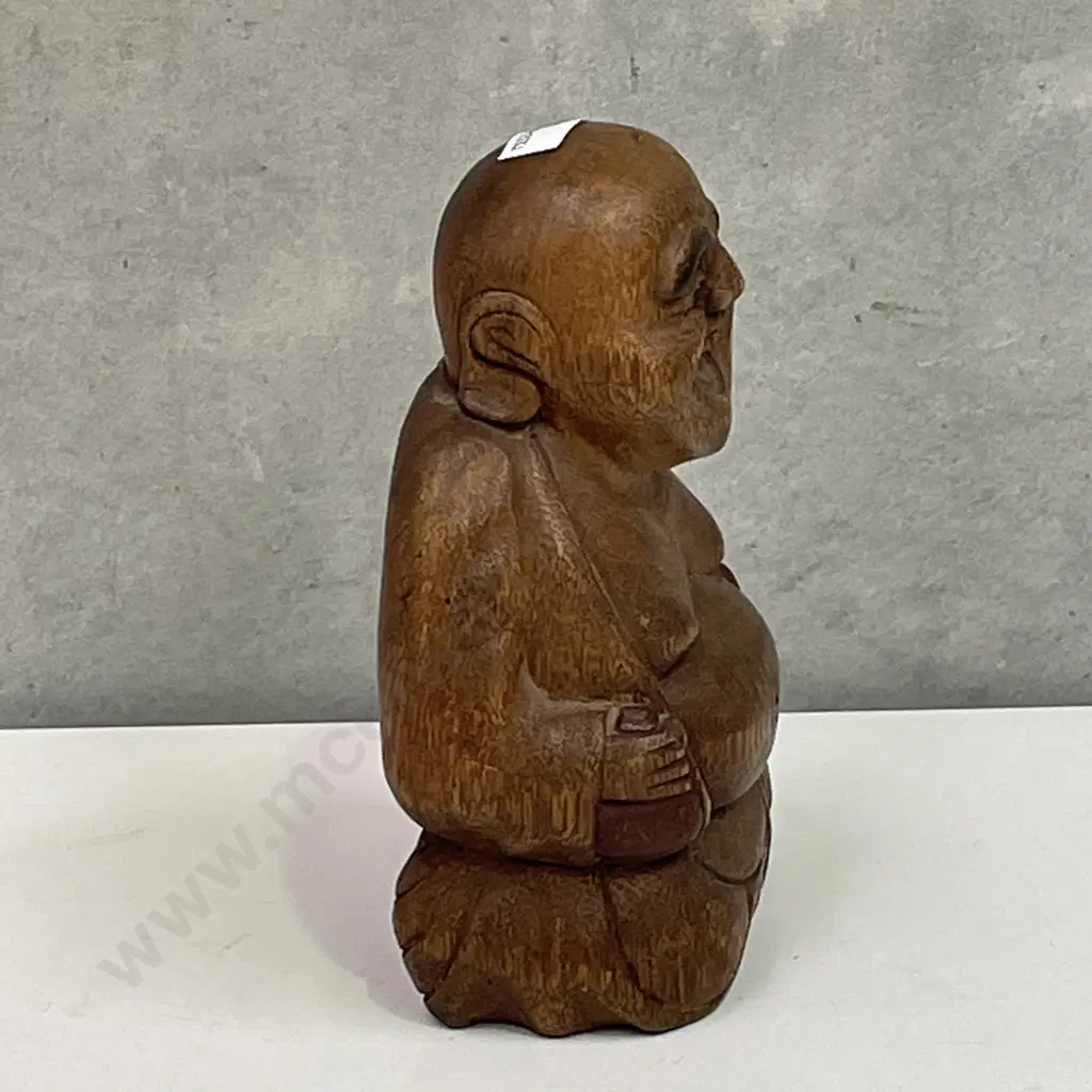 Carved Wooden Buddha H21 Image 1++