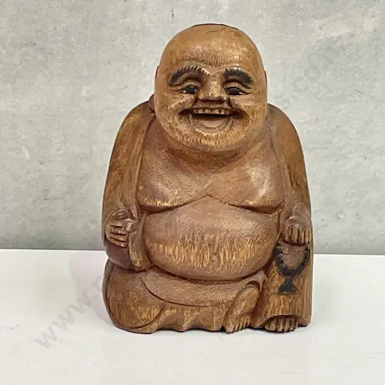 Carved Wooden Buddha H21