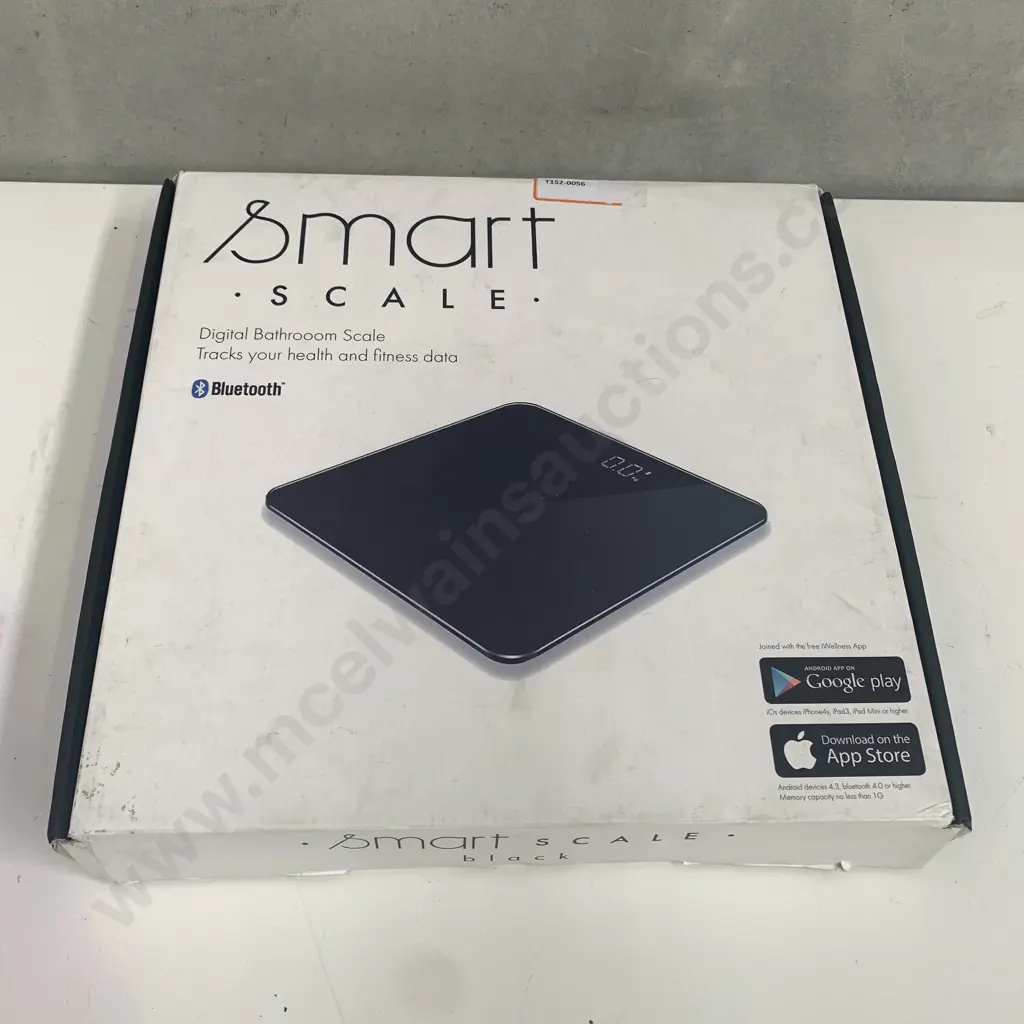 As New Smart Scale Digital Bathroom Scales - Black, Bluetooth Capable Image 1++