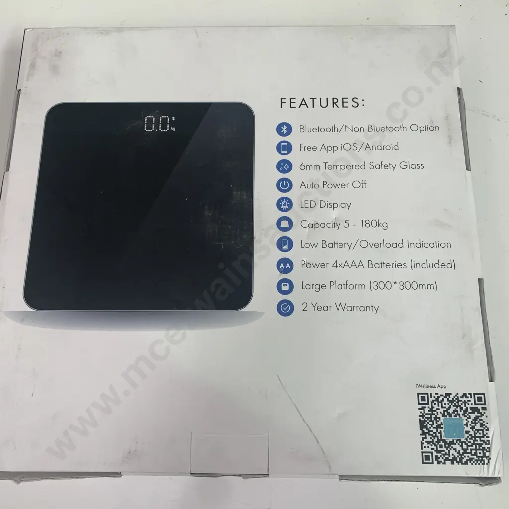 As New Smart Scale Digital Bathroom Scales - Black, Bluetooth Capable Image 1++