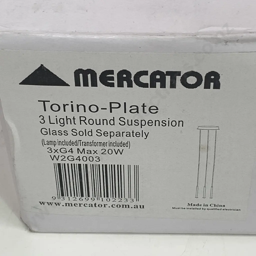 4 x As New 3 Pk Solar Wall and Fence Light - 10 Lumen, with Mecator Torino-Plate Suspension Light and Bulkhead Light Image 1++