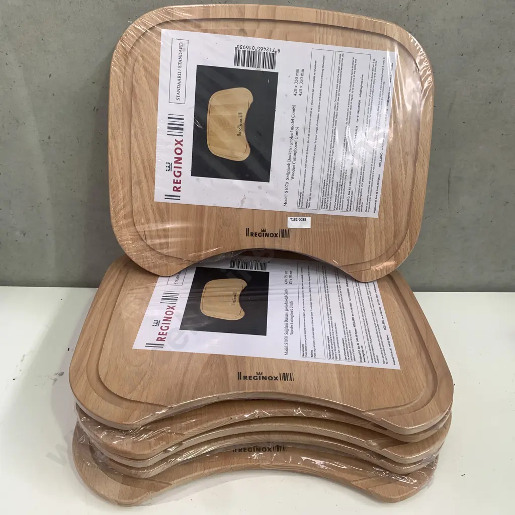 Reginox Wooden Chopping Boards x 6 (as new) Image 1++