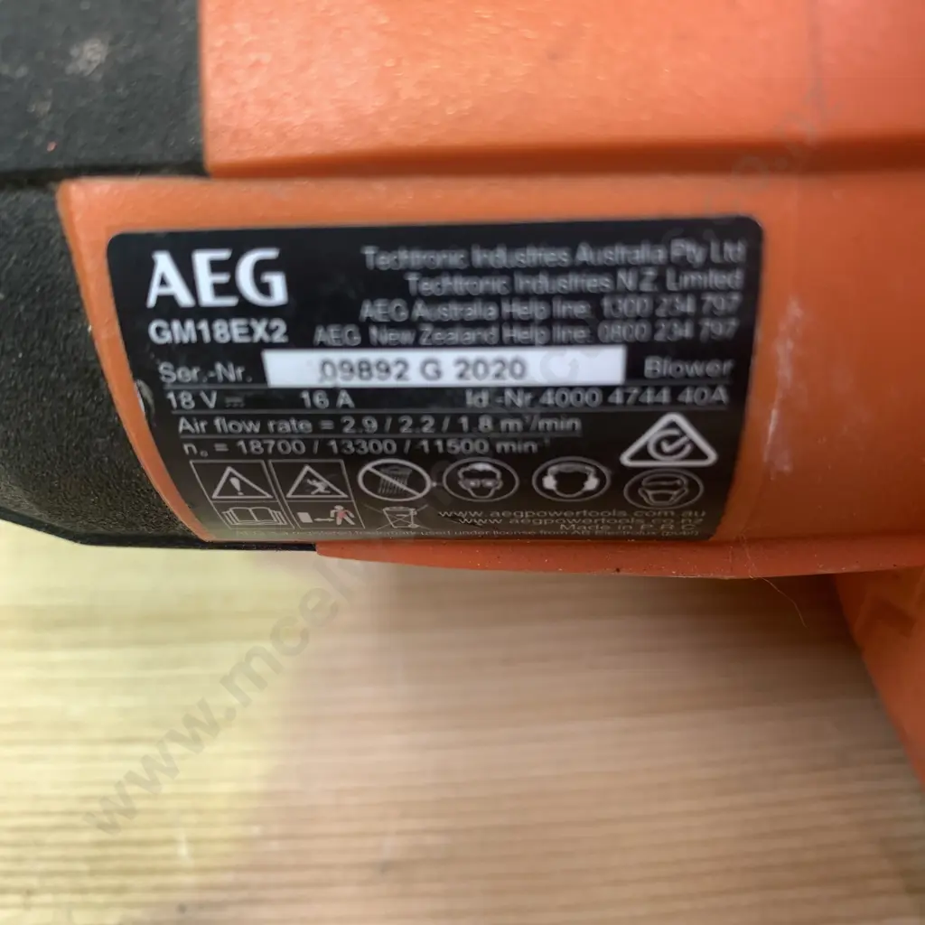 18V Worksite Blower & Inflator/Deflator Skin - AEG Image 1++