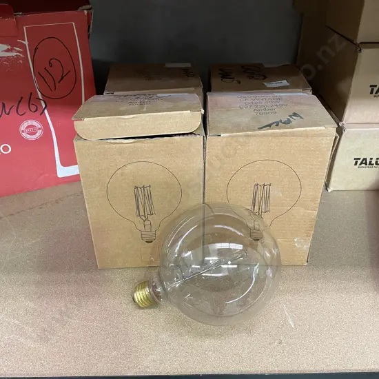 4 x Boxed Decorative Vintage Bulbs. Large size. RRP $34.50 each
