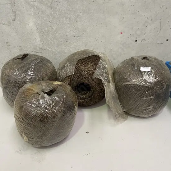 4 x Balls of 3m, 2 ply Rope/Heavy duty yarn