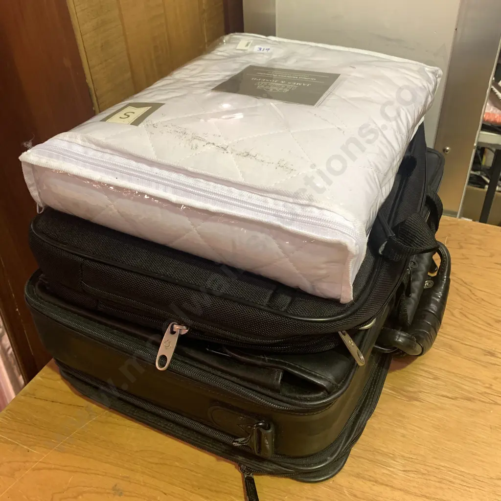 Two Soft Case Laptop Bags with Single Mattress Protector Image 1++