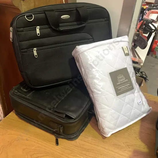 Two Soft Case Laptop Bags with Single Mattress Protector