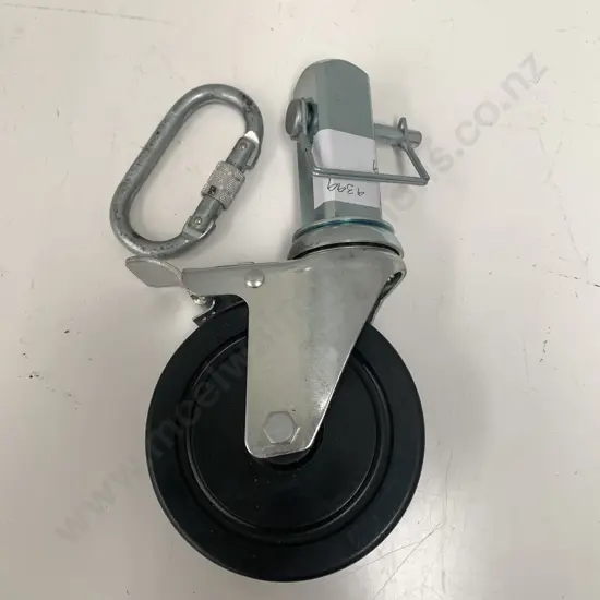 Large Trolley Wheel with Large Metal Carabiner
