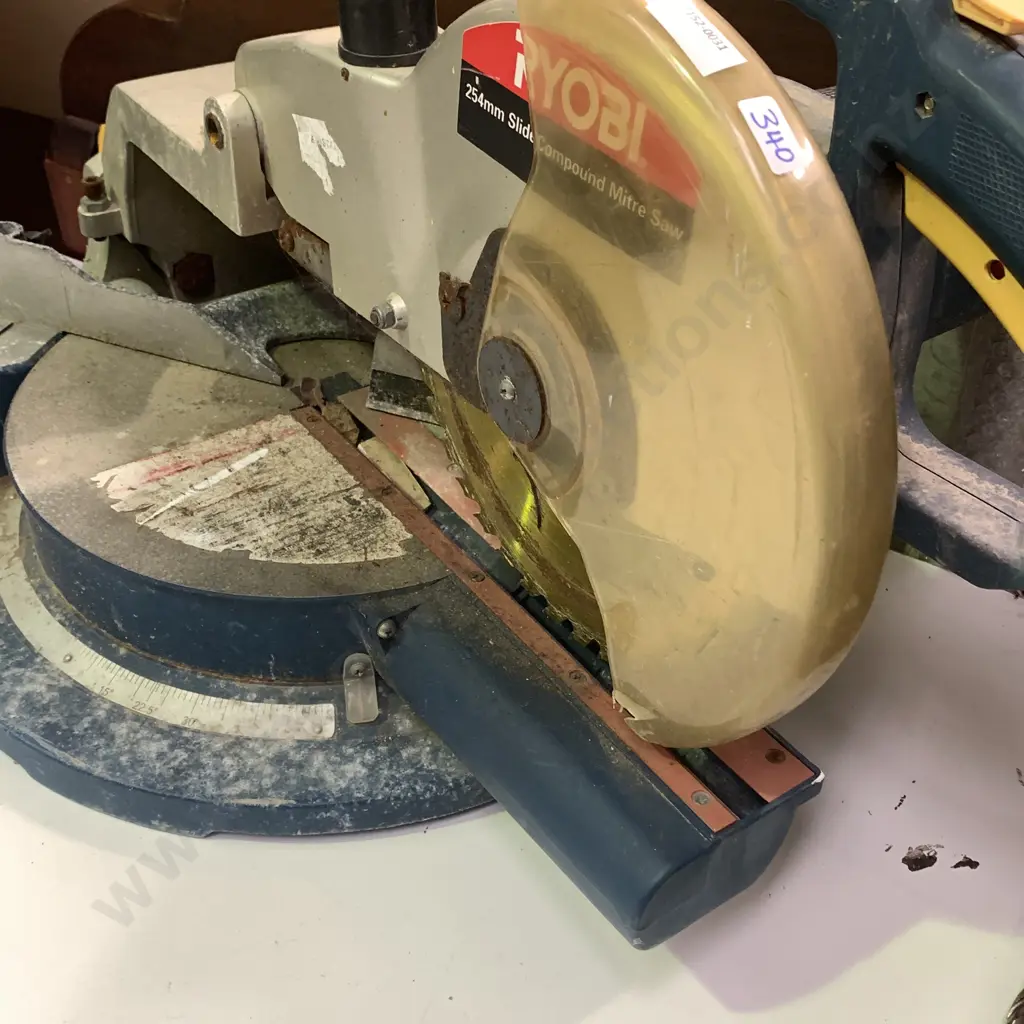 Ryobi 254mm Slide Compound Mitre Saw. Model CSS1000 Image 1++
