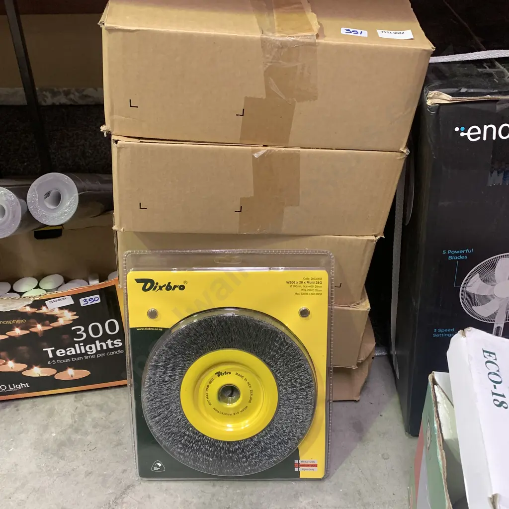 5 Boxes of Dixbro Grinder Brush Wheels W200 x 28  (two in each box) Image 1++