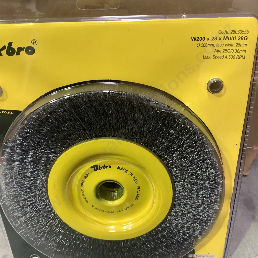 5 Boxes of Dixbro Grinder Brush Wheels W200 x 28  (two in each box) Image 1++