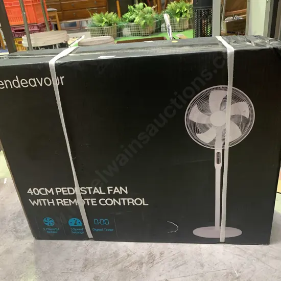 Endeavor 40cm pedestal fan with remote control