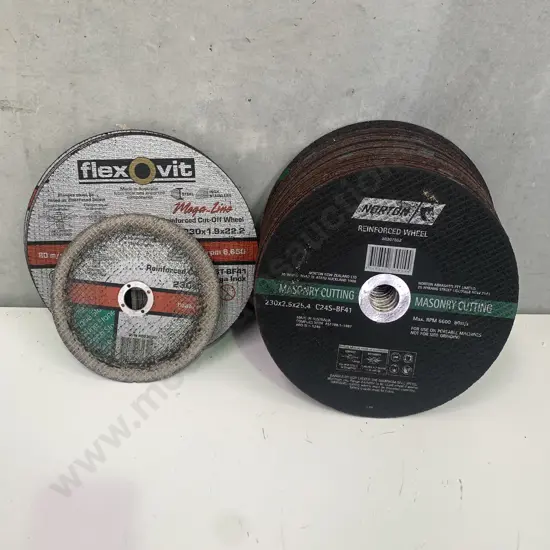 Large Selection of Cutting Wheels, Masonry and Reinforced